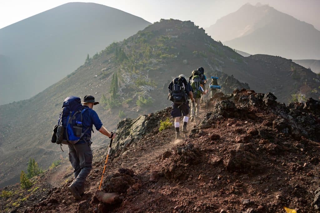 hiking on weekend road trips