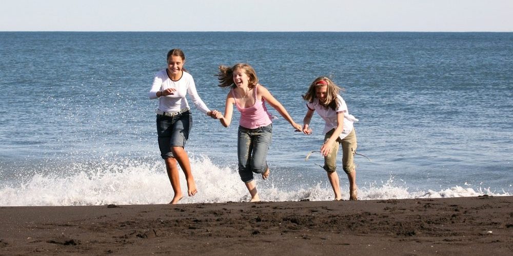 road trip fun at the beach