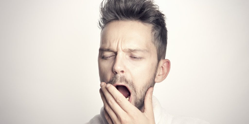 yawning